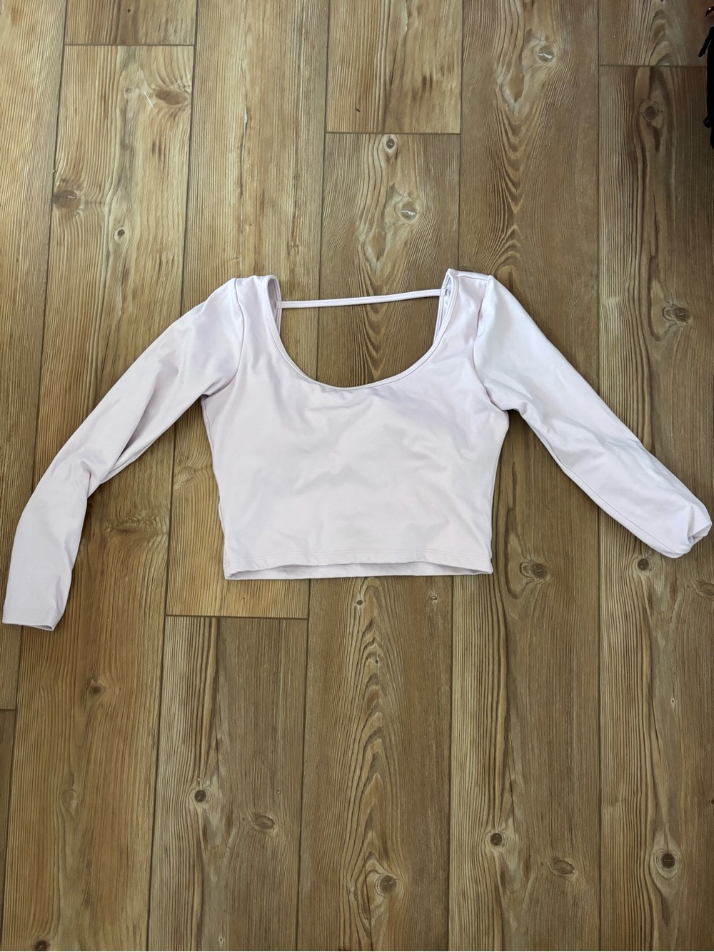 Pink Gilly Hicks long sleeve crop top